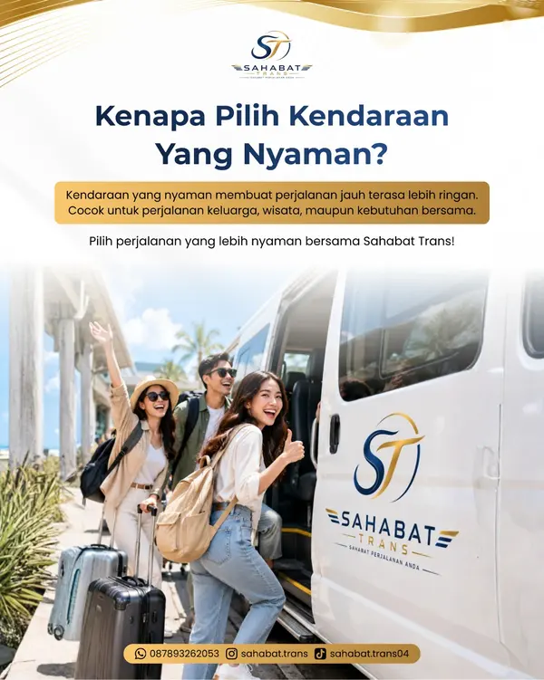 Poster Sahabat Trans: Kenapa pilih kendaraan yang nyaman?