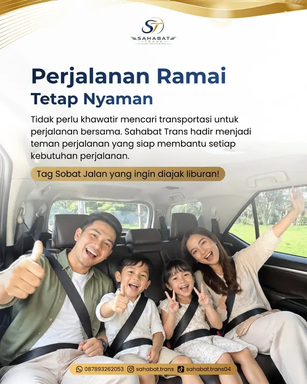 Poster Sahabat Trans: Perjalanan ramai tetap nyaman